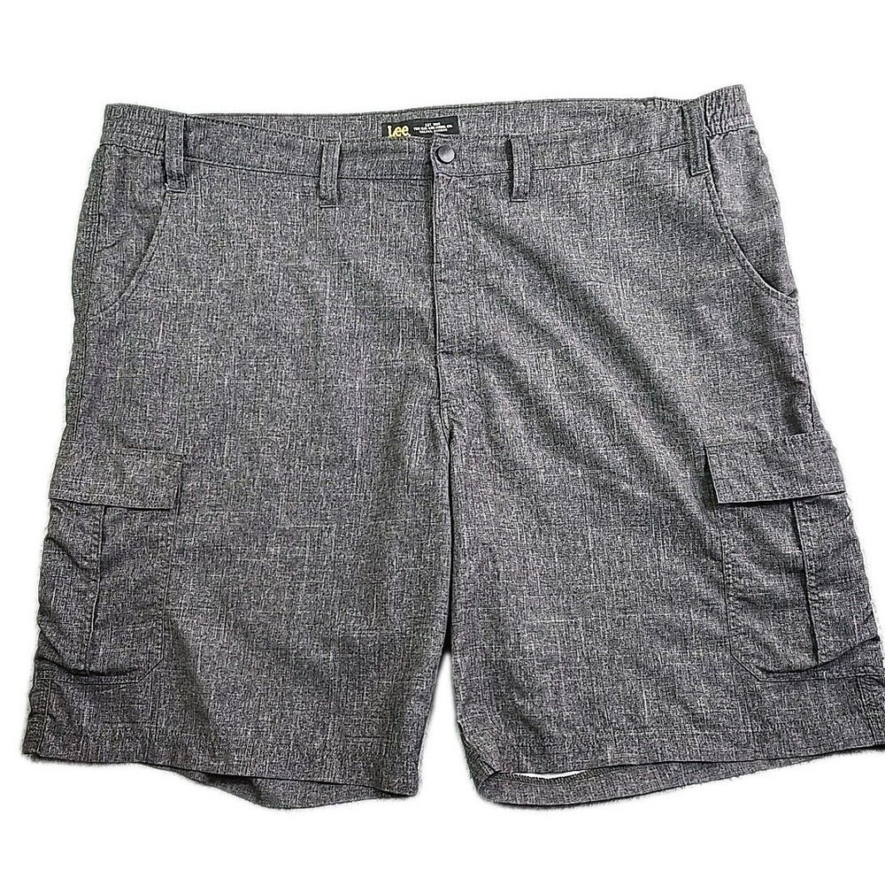 Lee Hybrid‎ Land-to-Sea Swim Cargo Shorts Trunks Men’s 48 Gray Polyester Casual